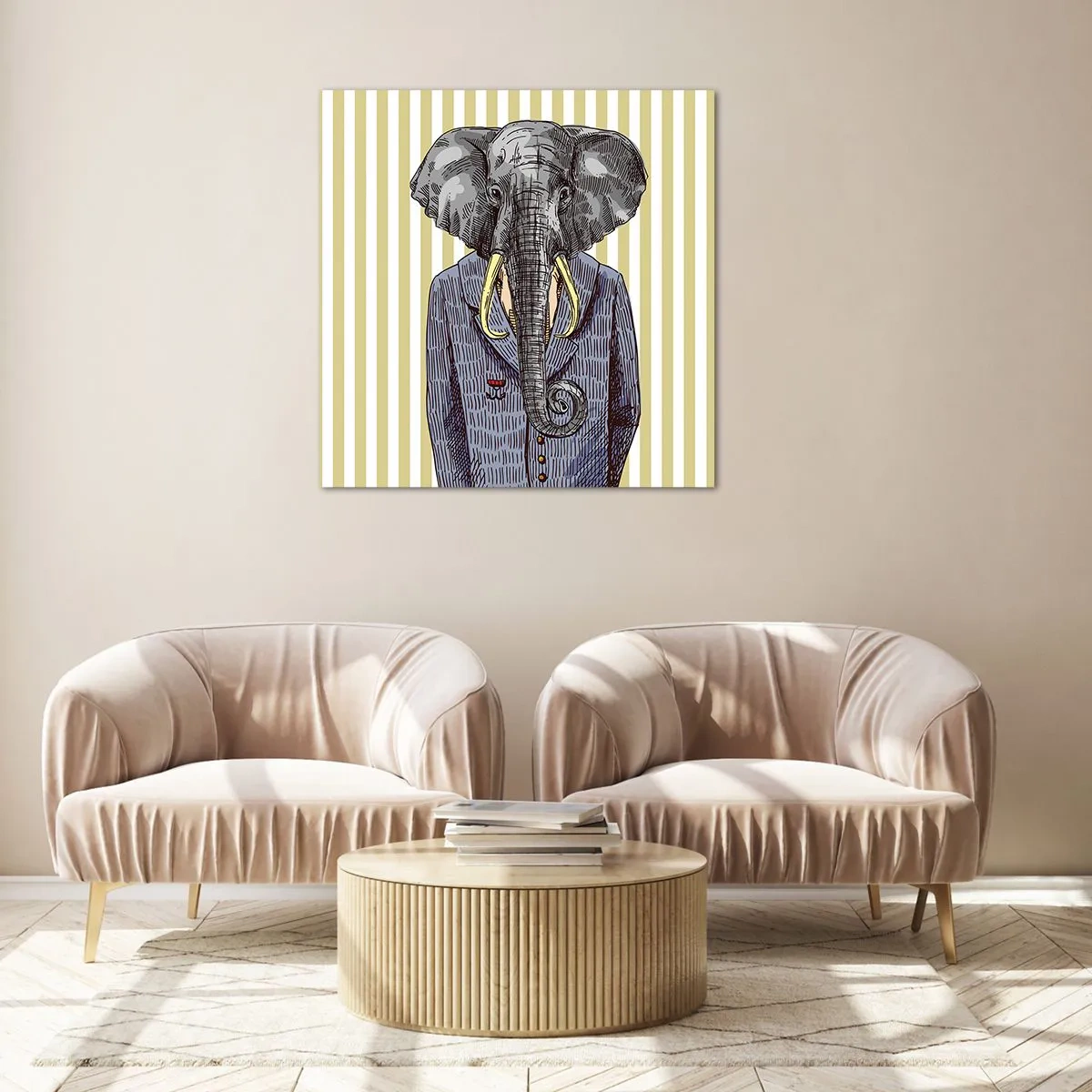 Glasbild - Bild auf glas - Von Natur aus elegant - 70x70 cm