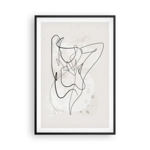 Poster in einem schwarzem Rahmen - Die Kunst der Verführung - 61x91 cm