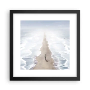 Poster in einem schwarzem Rahmen - Glänzende Zukunft - 30x30 cm