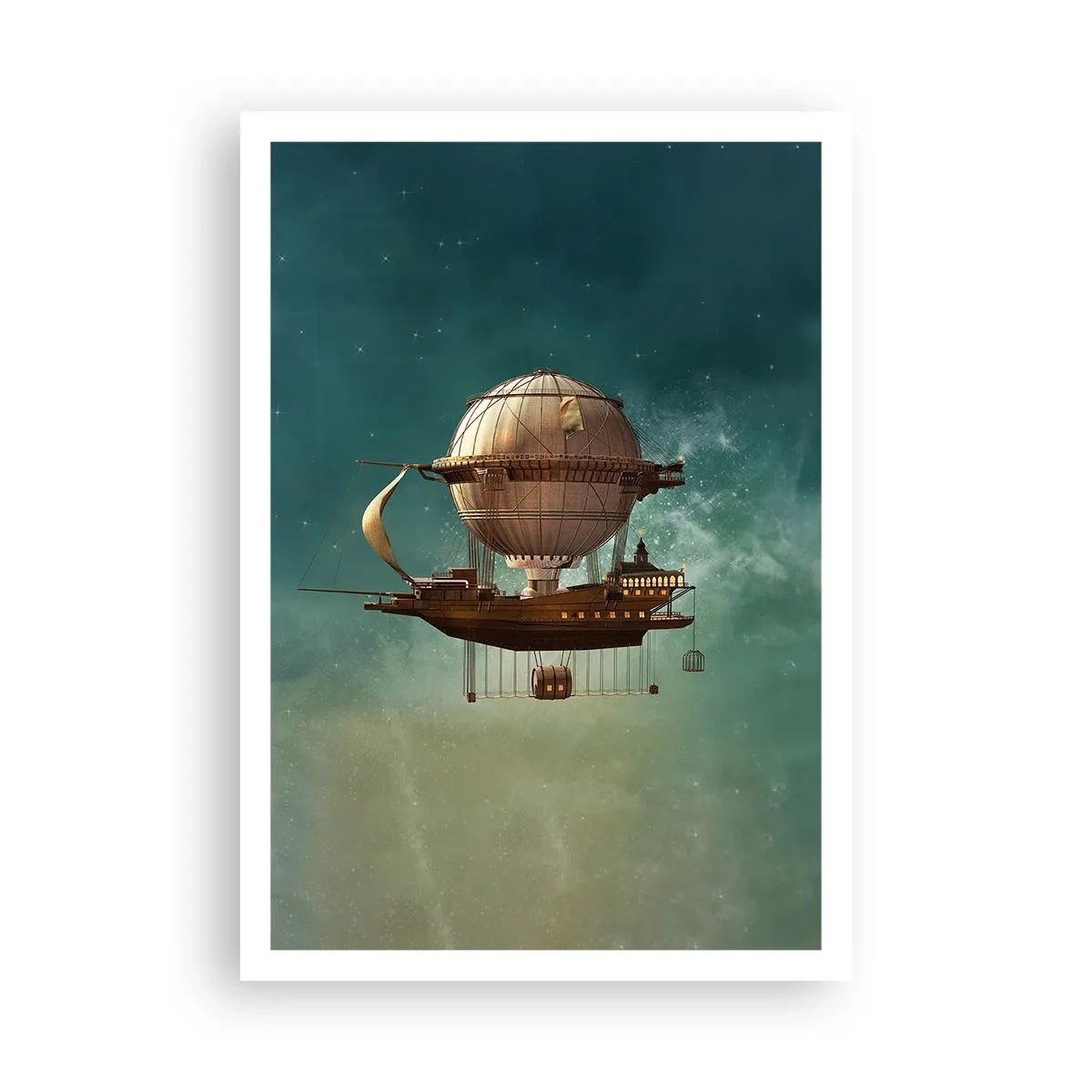 Poster - Jules Verne sagt Hallo - 70x100 cm