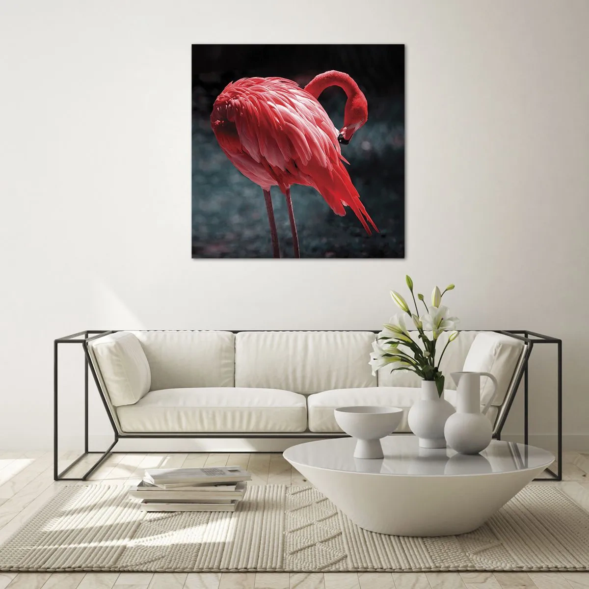 Glasbild - Bild auf glas - Ein purpurrotes Gedicht der Natur - 60x60 cm