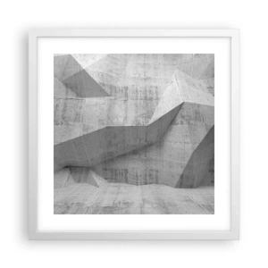 Poster in einem weißen Rahmen - Eine echte Herausforderung - 40x40 cm