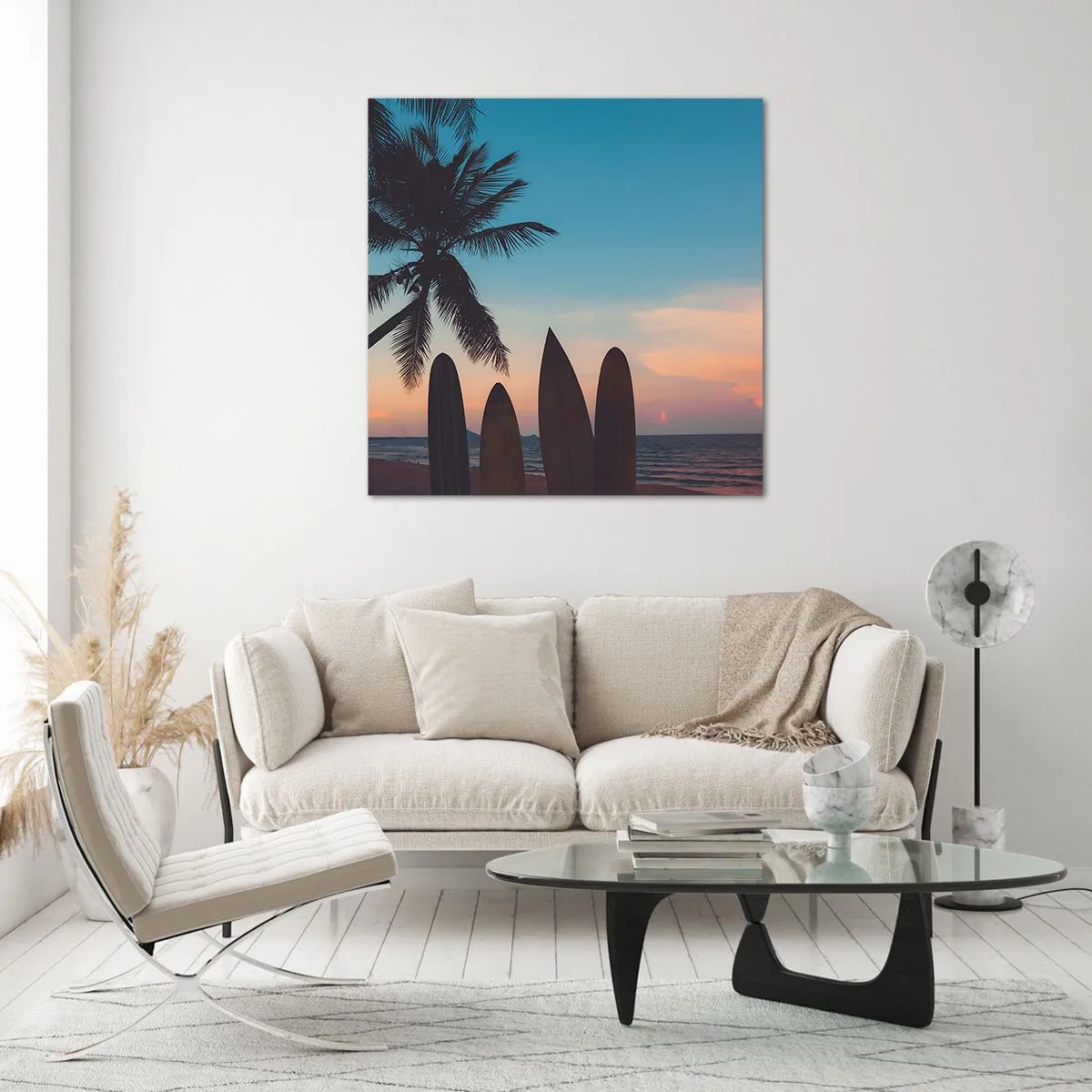 Glasbild - Bild auf glas - Morgen wird es auch lustig - 70x70 cm