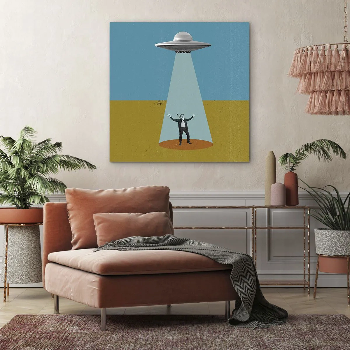 Bild auf Leinwand - Leinwandbild - Nahe Begegnung - 50x50 cm