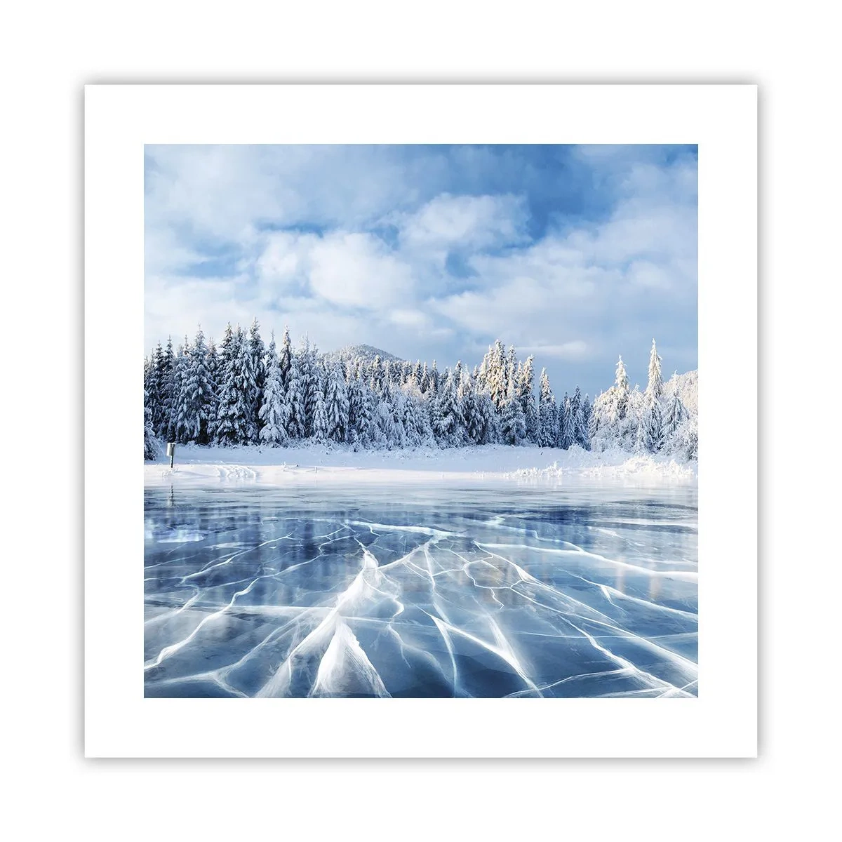 Poster - Eine schillernde und kristallklare Aussicht - 40x40 cm