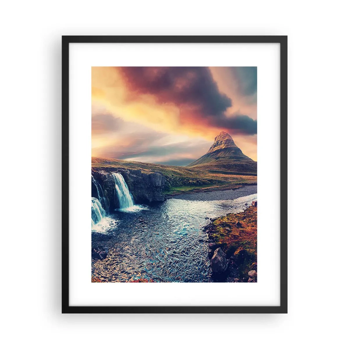 Poster in einem schwarzem Rahmen - In der Majestät der Natur - 40x50 cm