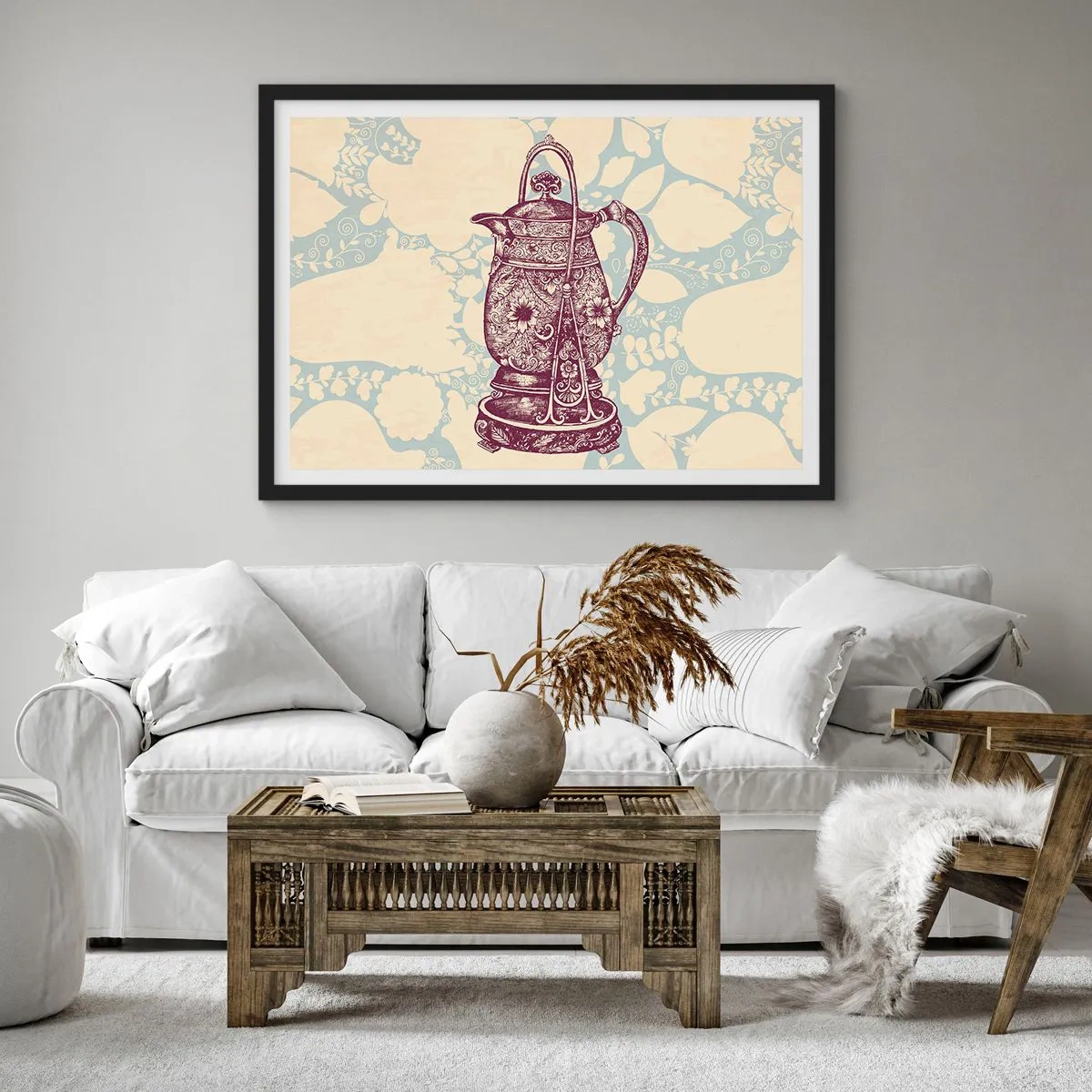 Poster in einem schwarzem Rahmen - Schönheit des Alltags - 40x30 cm