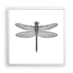 Poster in einem weißen Rahmen - Präzision der Natur - 60x60 cm