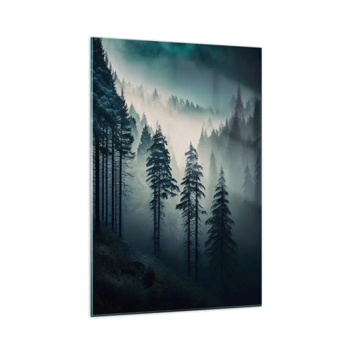 Glasbild - Bild auf glas - Bergmorgen - 70x100 cm