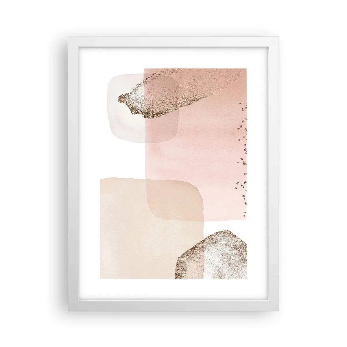 Poster in einem weißen Rahmen - Ein Blick durch die Farbe - 30x40 cm