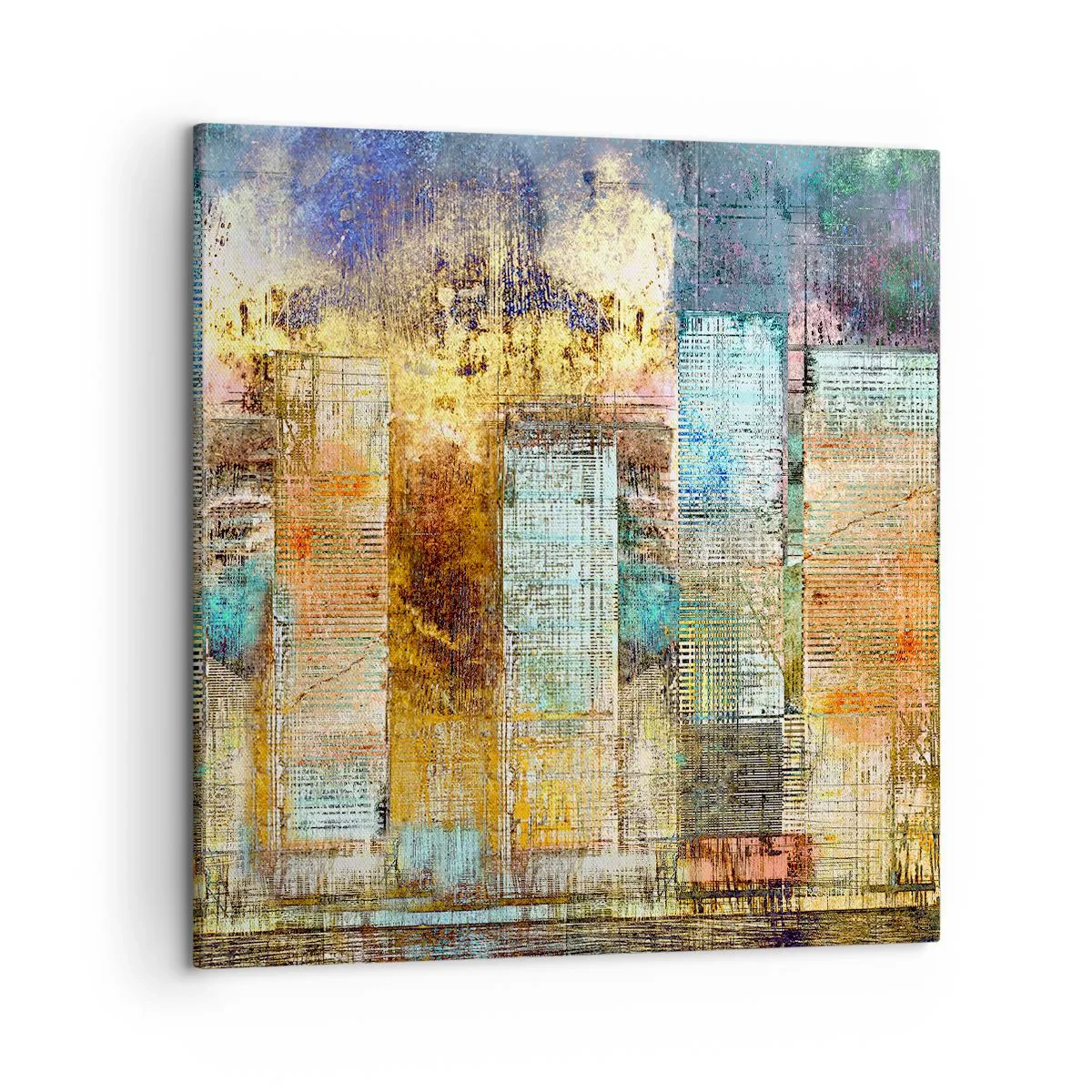 Bild auf Leinwand - Leinwandbild - Sonnige Metropole - 50x50 cm