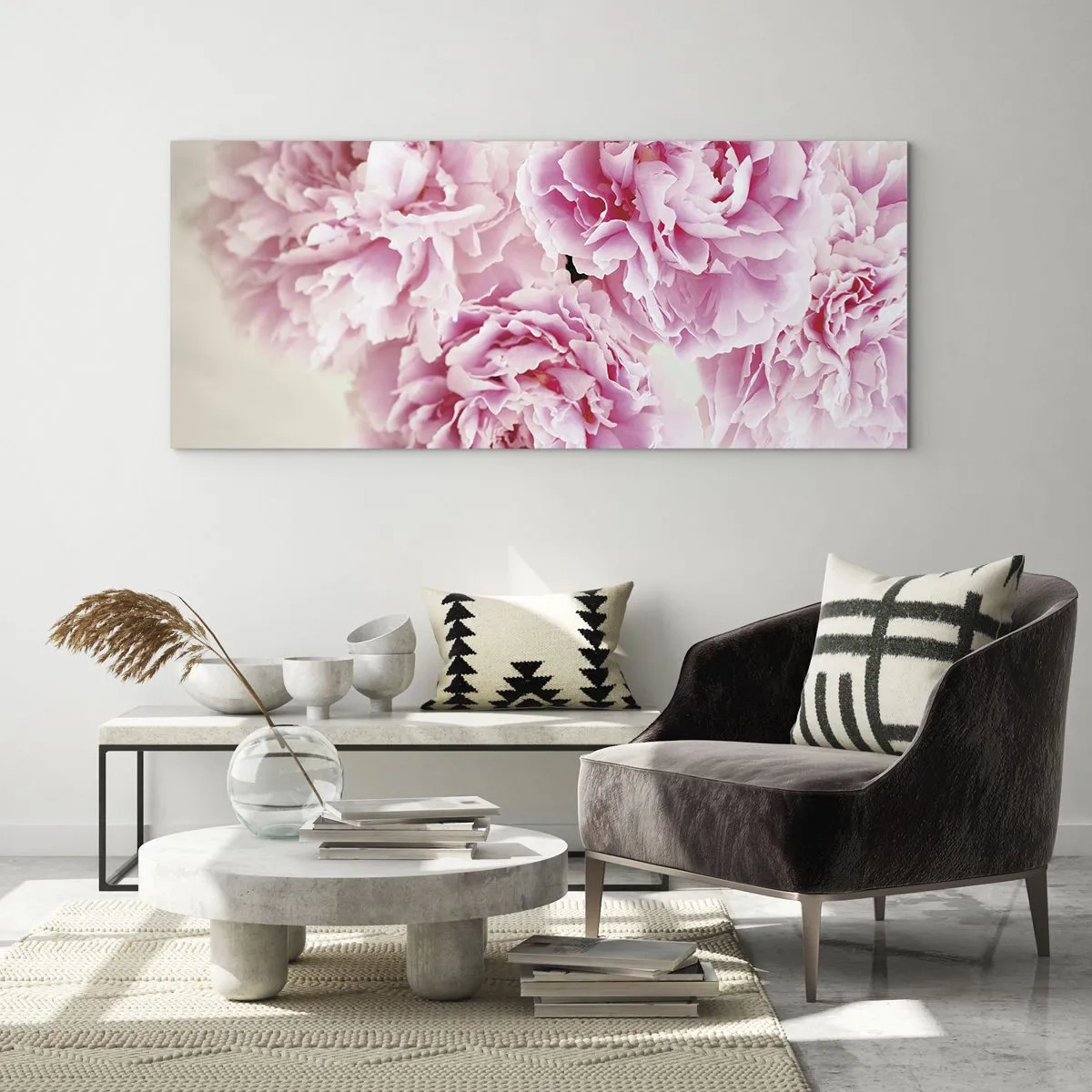 Glasbild - Bild auf glas - In rosa Glamour - 100x40 cm