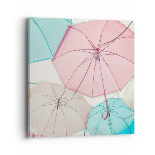 Bild auf Leinwand - Leinwandbild - Mal Sonne, mal Regen - 40x40 cm