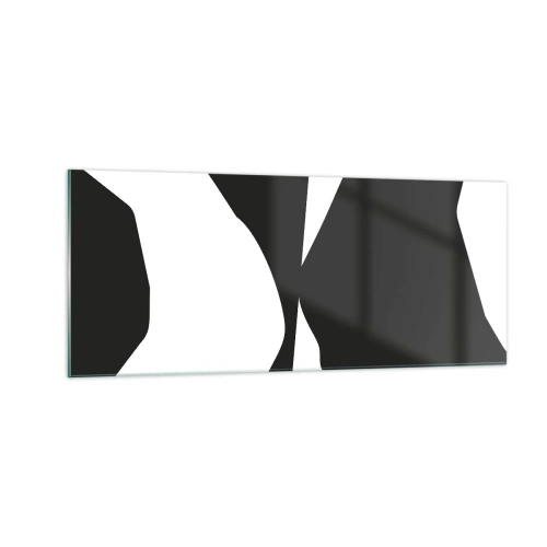 Glasbild - Bild auf glas - Positiv negativ - 100x40 cm