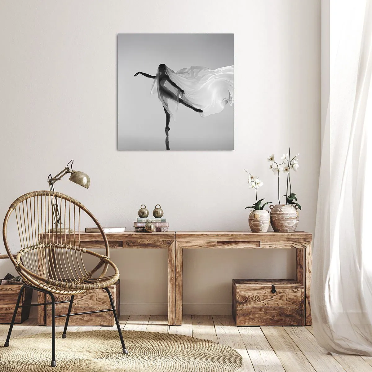 Bild auf Leinwand - Leinwandbild - Leichtigkeit und Anmut - 50x50 cm