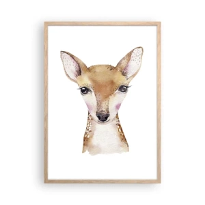 Poster in einem Rahmen aus heller Eiche - Die Natur der Unschuld - 50x70 cm