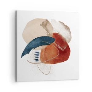 Bild auf Leinwand - Leinwandbild - Ovale Komposition - 50x50 cm