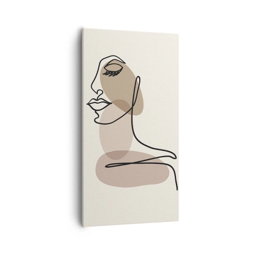 Bild auf Leinwand - Leinwandbild - Sich selbst zugehört - 55x100 cm