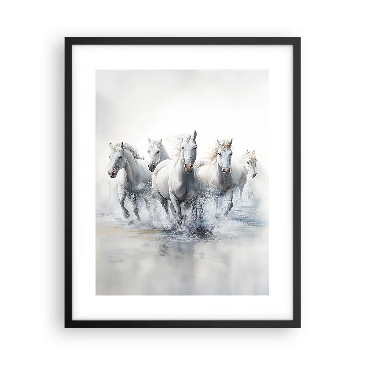 Poster in einem schwarzem Rahmen - Weiße Magie - 40x50 cm