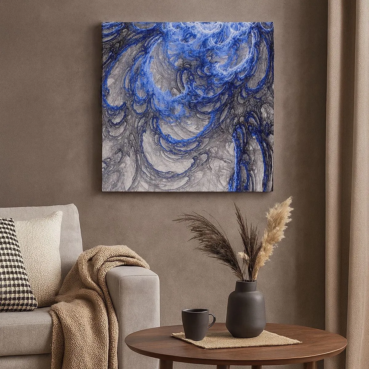 Bild auf Leinwand - Leinwandbild - Die Geburt einer Welle - 30x30 cm