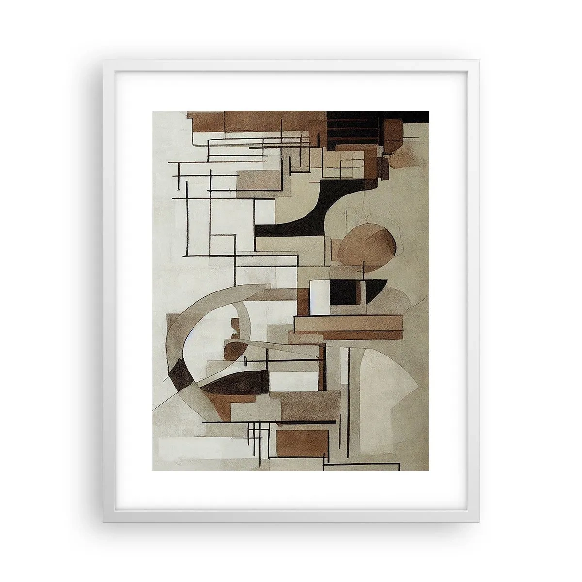 Poster in einem weißen Rahmen - Stadtbild 2.0 - 40x50 cm