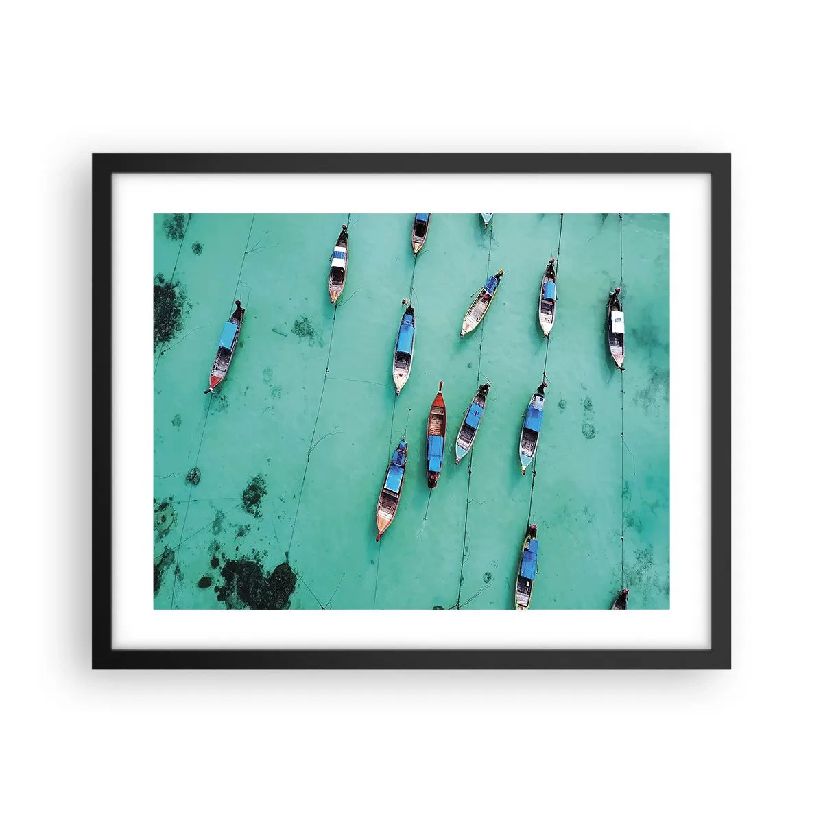 Poster in einem schwarzem Rahmen - In freudiger Erwartung - 50x40 cm