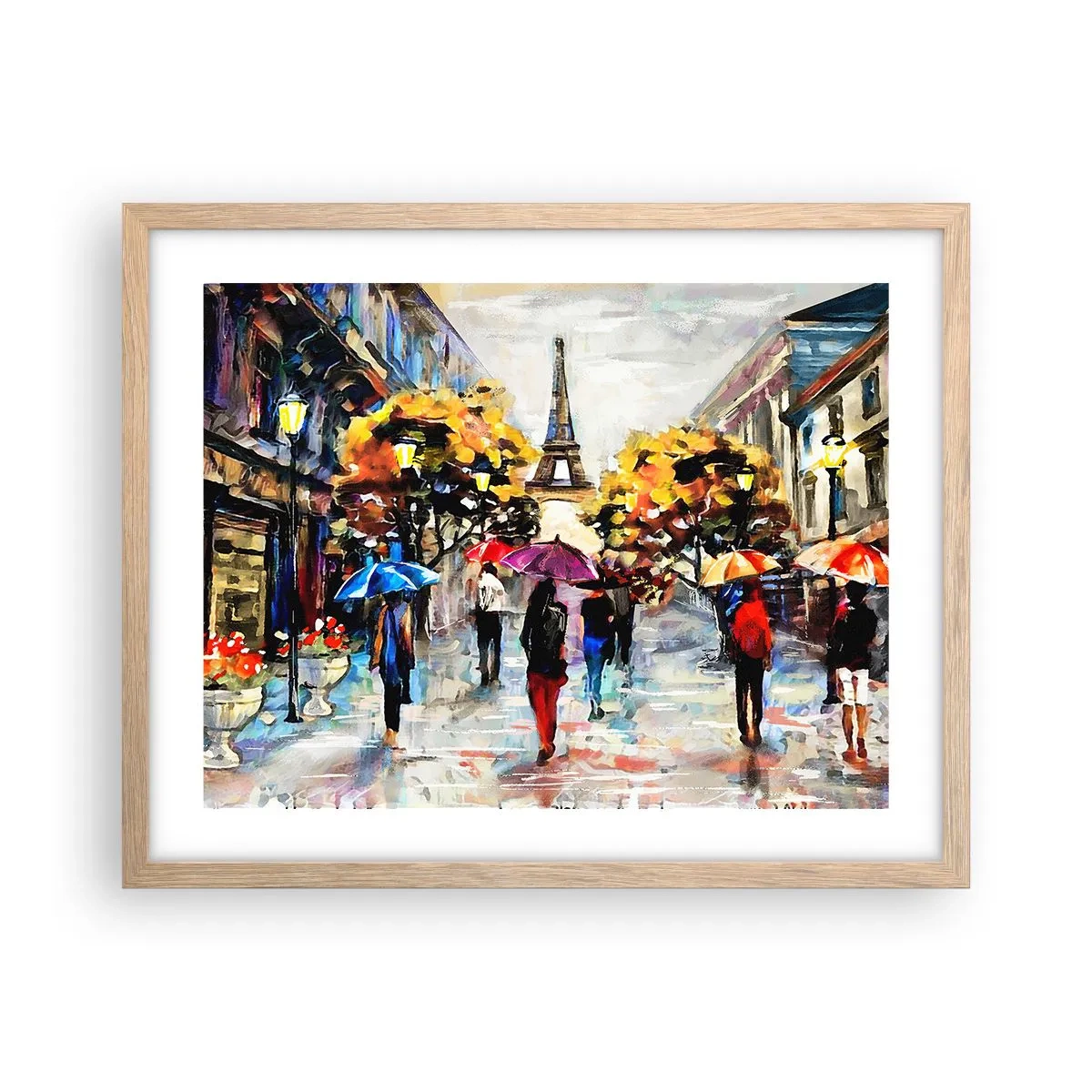 Poster in einem Rahmen aus heller Eiche - Besonders schön im Herbst - 50x40 cm
