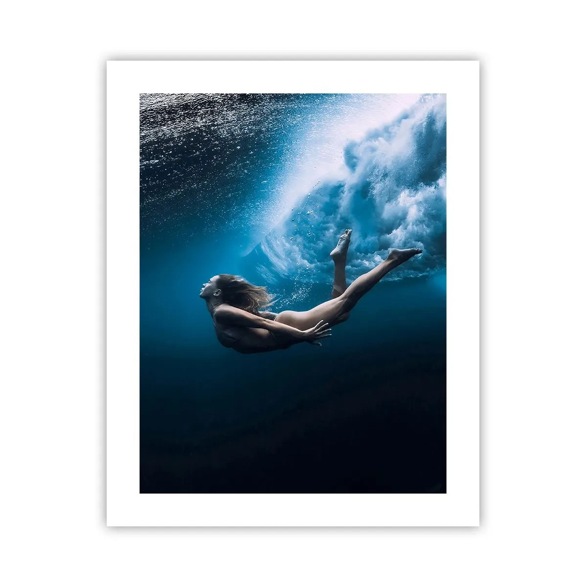 Poster - Moderne Meerjungfrau - 40x50 cm