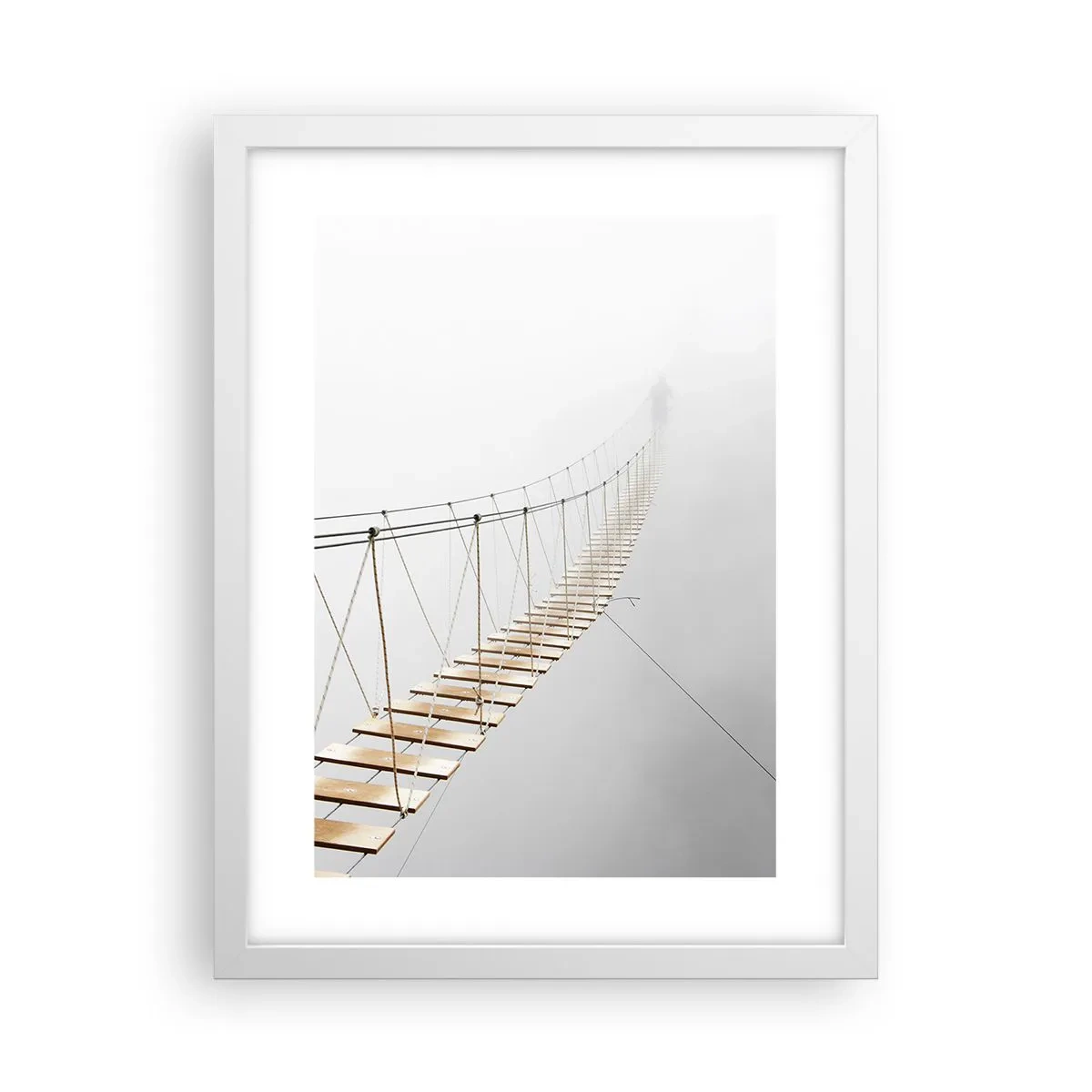 Poster in einem weißen Rahmen - Wohin wird es dich führen? - 30x40 cm