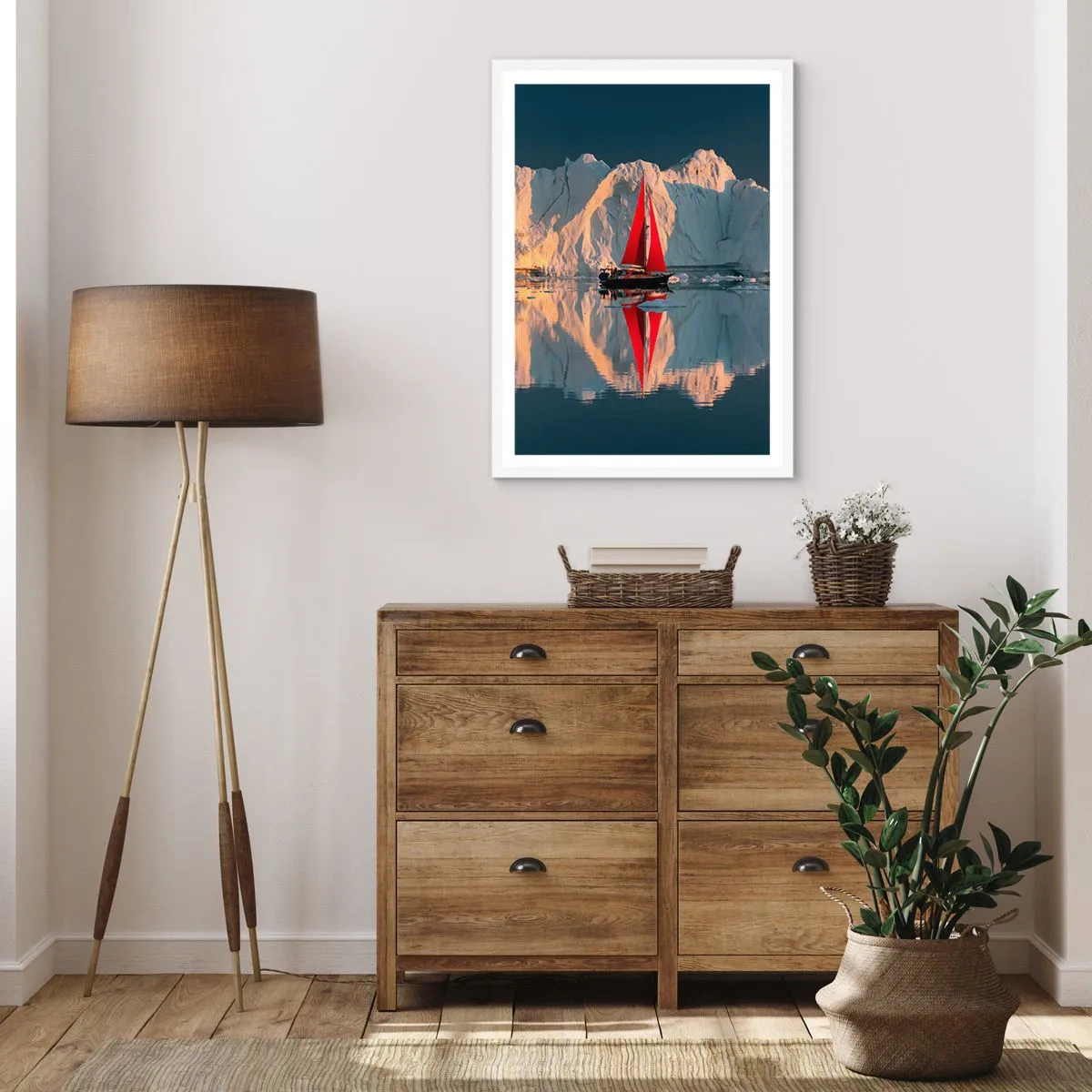 Poster in einem weißen Rahmen - Am Rande der Welt - 50x70 cm