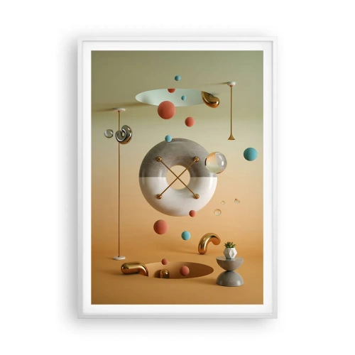 Poster in einem weißen Rahmen - Alles kann passieren - 70x100 cm