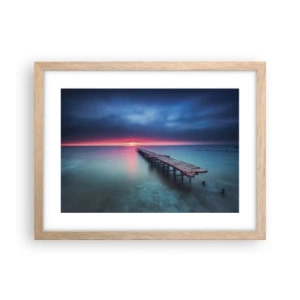 Poster in einem Rahmen aus heller Eiche - Zwischen Himmel und Erde - 40x30 cm