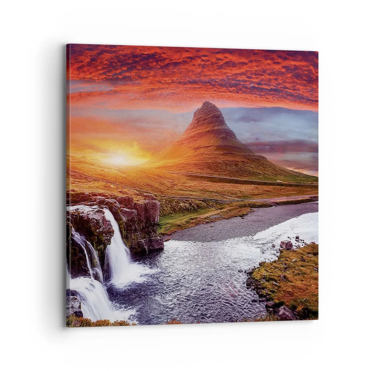 Bild auf Leinwand - Leinwandbild - Ein Blick auf Mittelerde - 70x70 cm