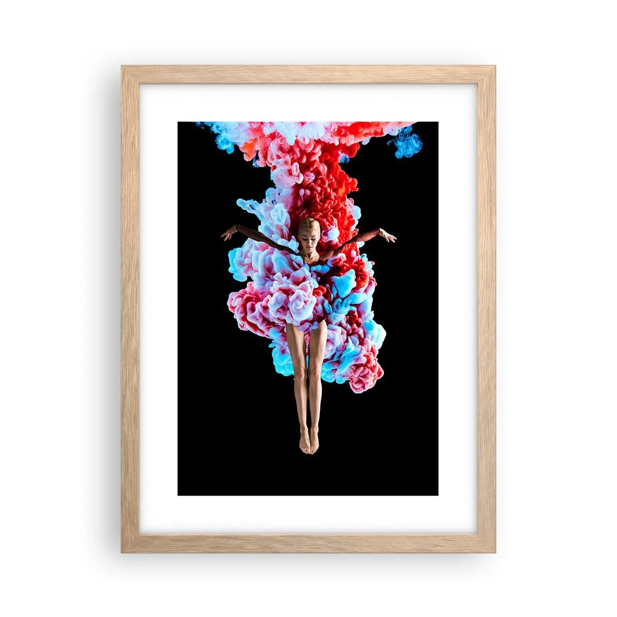 Poster in einem Rahmen aus heller Eiche - In voller Blüte - 30x40 cm