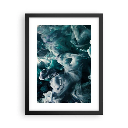 Poster in einem schwarzem Rahmen - Farbbewegung - 30x40 cm