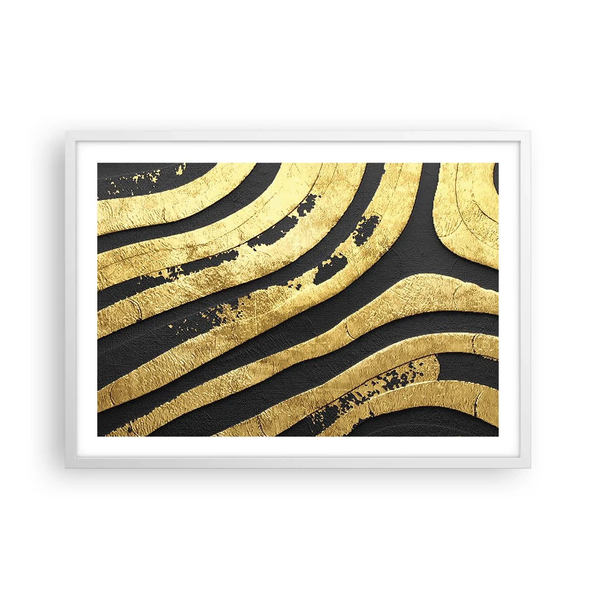 Poster in einem weißen Rahmen - Alles fließt - 70x50 cm