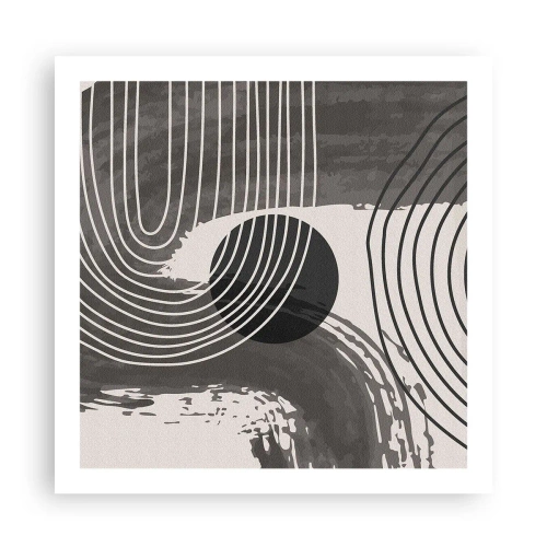 Poster - Oval gewinnt - 60x60 cm