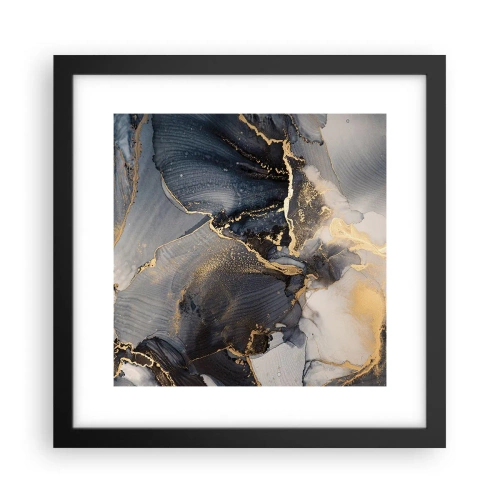 Poster in einem schwarzem Rahmen - Leben aus Stein - 30x30 cm
