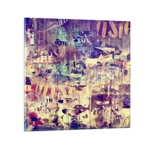 Glasbild - Bild auf glas - Und das ist alles, was es geben wird - 40x40 cm