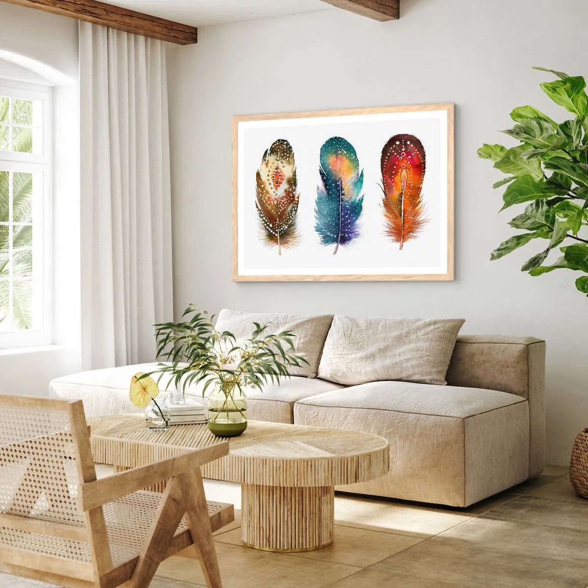 Poster in einem Rahmen aus heller Eiche - Rituale, Zeremonien, Geheimnisse - 100x70 cm