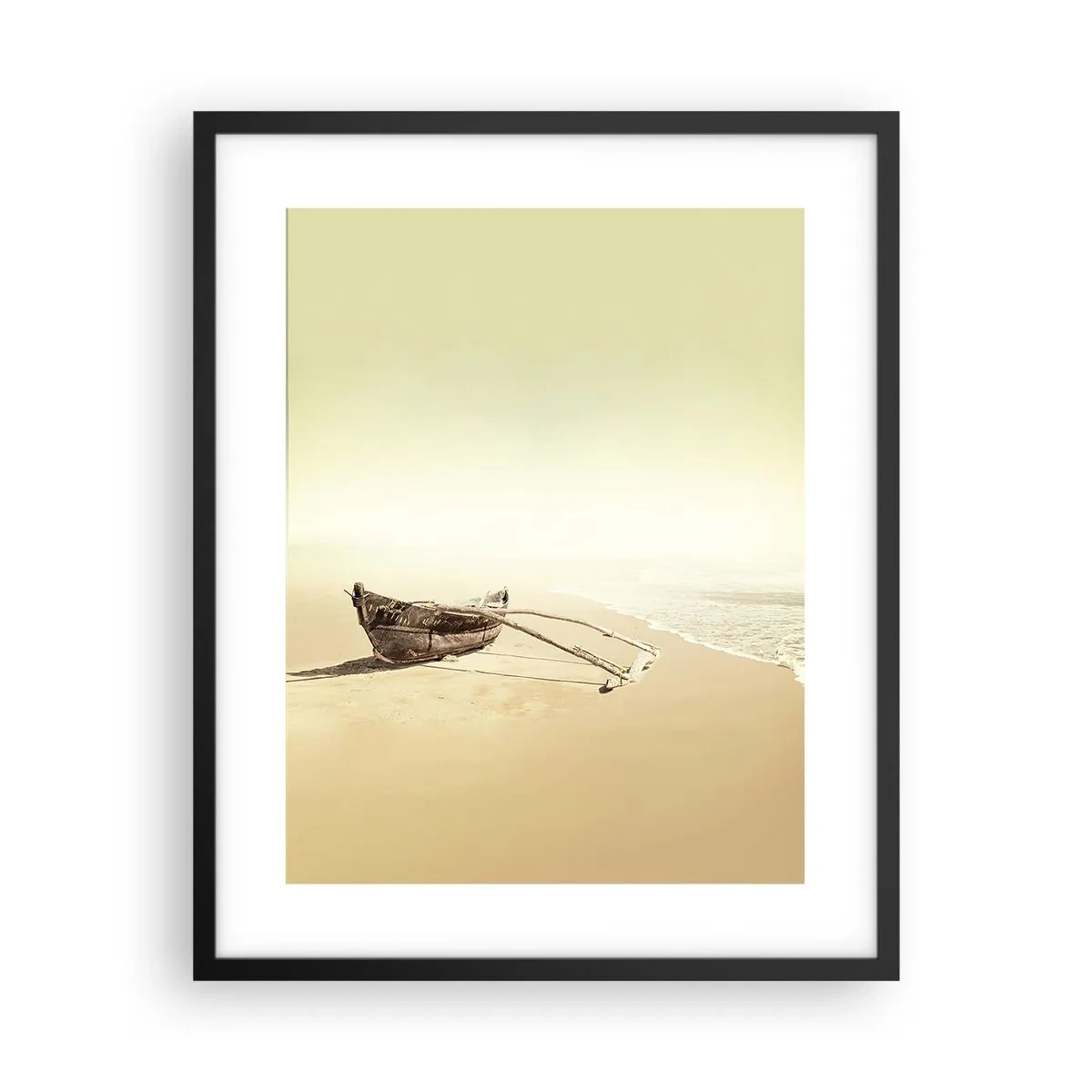 Poster in einem schwarzem Rahmen - Erinnerung an die Südsee - 40x50 cm