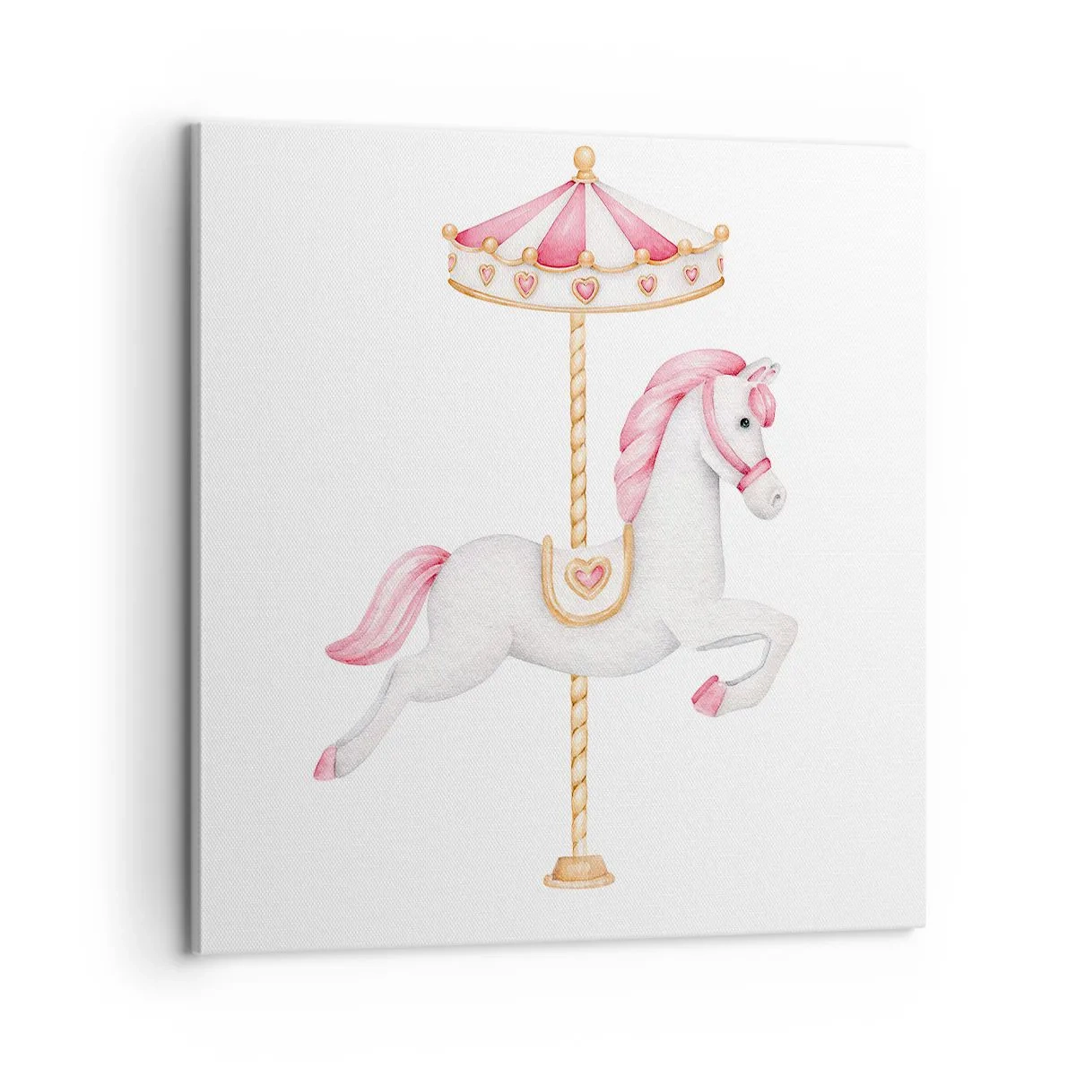 Bild auf Leinwand - Leinwandbild - Er legte los - 60x60 cm