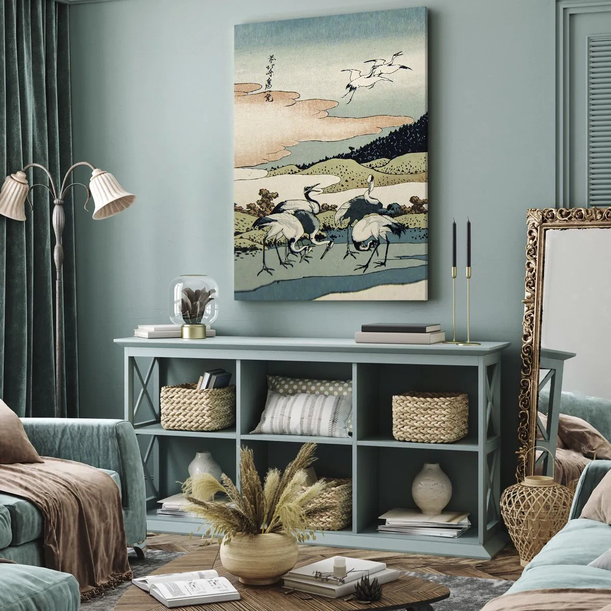 Bild auf Leinwand - Leinwandbild - Im japanischen Geist - 45x80 cm