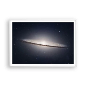 Poster in einem weißen Rahmen - Vor langer Zeit in einer weit entfernten Galaxie ... - 100x70 cm