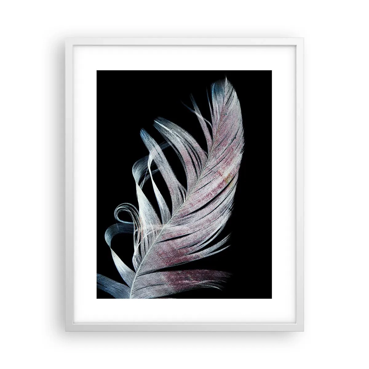 Poster in einem weißen Rahmen - Denke an Berührung - 40x50 cm