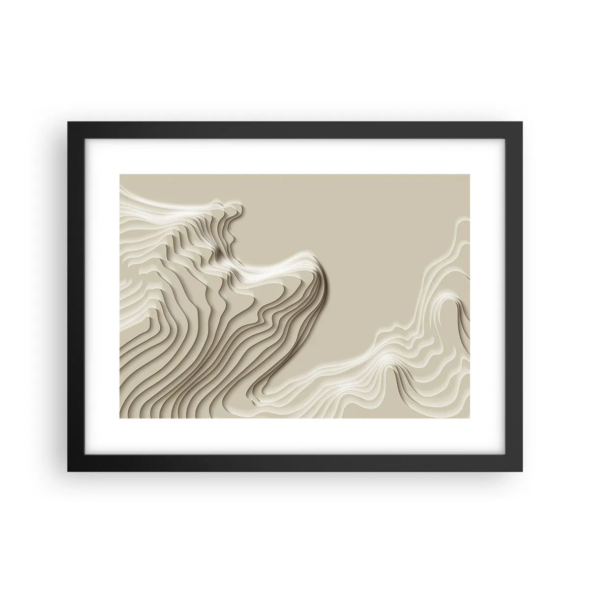 Poster in einem schwarzem Rahmen - Topographie der Kunst - 40x30 cm