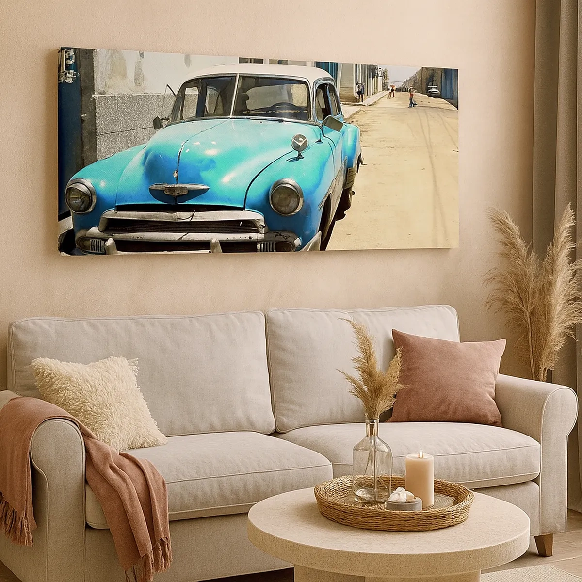 Bild auf Leinwand - Leinwandbild - Evviva Kuba! - 30x30 cm