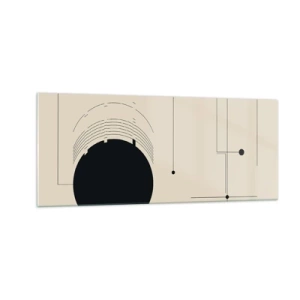 Glasbild - Bild auf glas - Flexible und dynamische Komposition - 100x40 cm