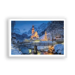 Poster in einem weißen Rahmen - Weihnachtsgeist - 91x61 cm
