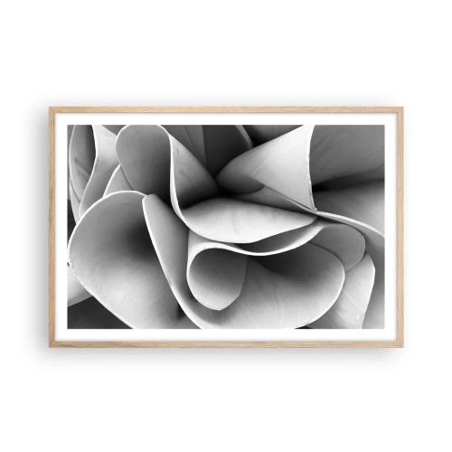 Poster in einem Rahmen aus heller Eiche - Es passiert im Weltraum - 91x61 cm